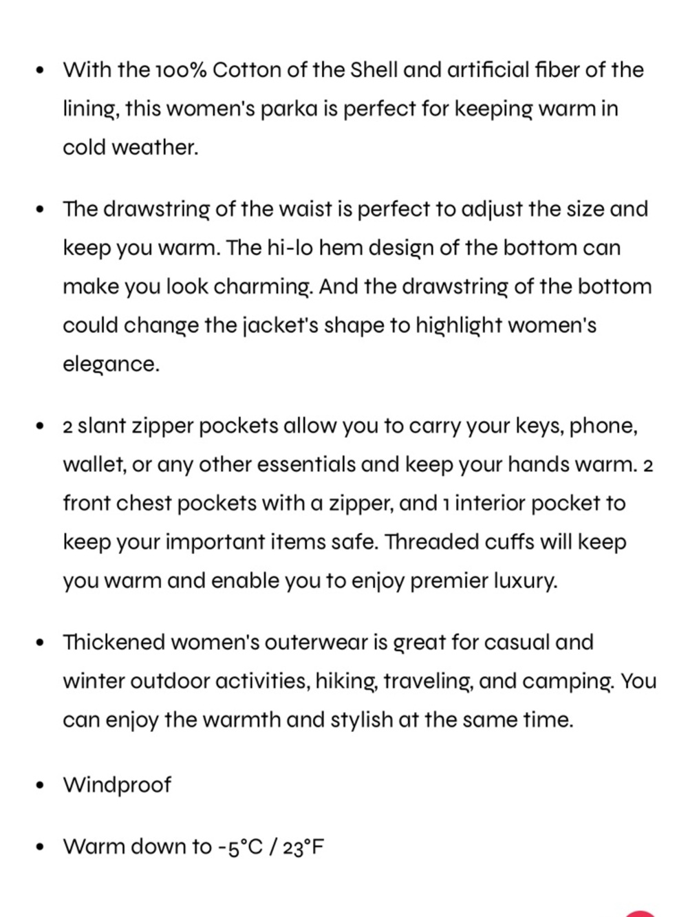 Women’s Orolay Fleece Lined Hooded Parka Jacket - Picture 3 of 13